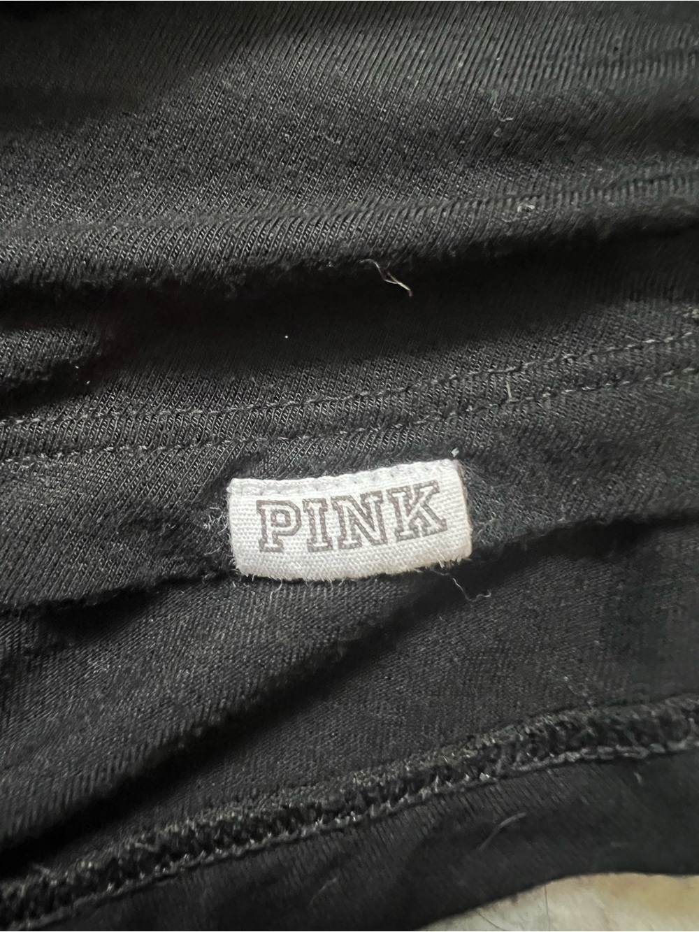 PINK Victoria's Secret Black Double Strap Tank Top Tennessee Vols XS Like New! - Picture 7 of 7